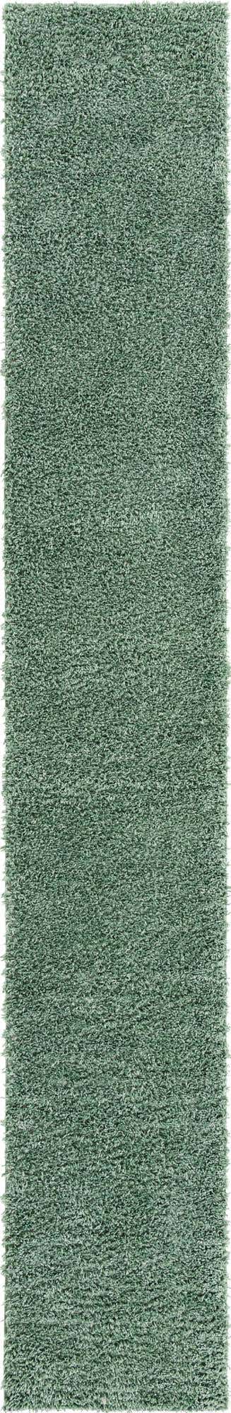 Sage 2' 7 x 16' 5 Davos Shag Runner Area Rug Thick Soft Touch Fluffy & Plush Shaggy Pile 100% Polypropylene Carpet for Living Dining Bedrooms Office for Sale at Rug Engine