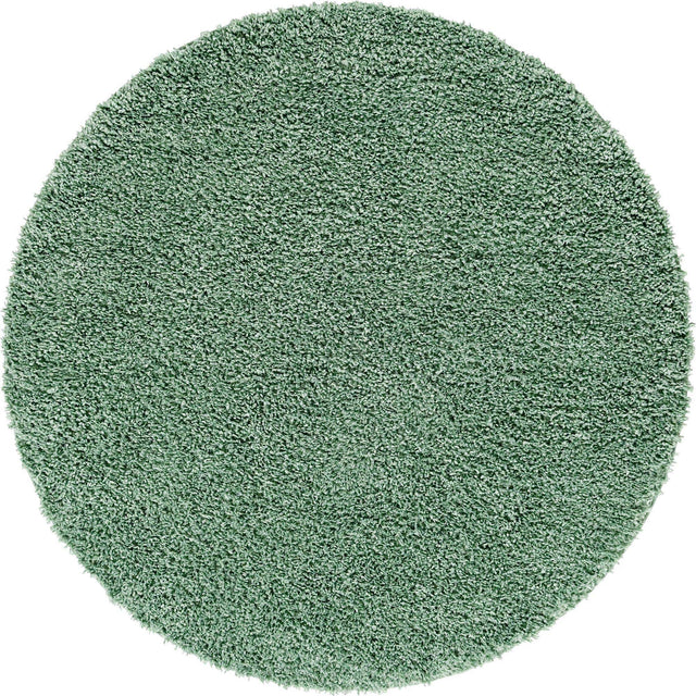 Sage 2' x 2' Davos Shag Round Area Rug Thick Soft Touch Fluffy & Plush Shaggy Pile 100% Polypropylene Carpet for Living Dining Bedrooms Office for Sale at Rug Engine