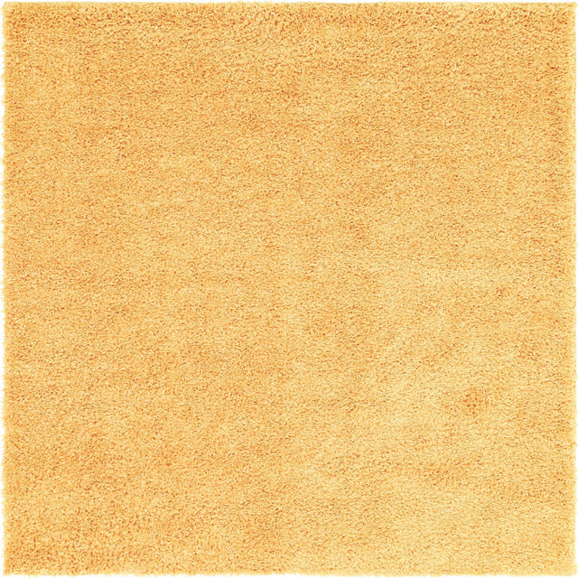 Sun Yellow 3' 1 x 3' 1 Davos Shag Square Area Rug Thick Soft Touch Fluffy & Plush Shaggy Pile 100% Polypropylene Carpet for Living Dining Bedrooms Office for Sale at Rug Engine