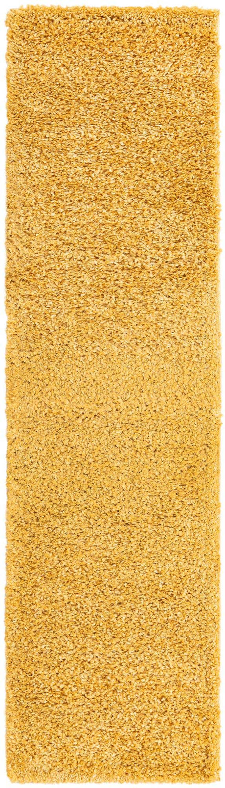 Sun Yellow 2' x 8' Davos Shag Runner Area Rug Thick Soft Touch Fluffy & Plush Shaggy Pile 100% Polypropylene Carpet for Living Dining Bedrooms Office for Sale at Rug Engine