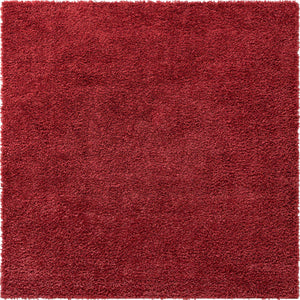 Poppy 7' 1 x 7' 1 Davos Shag Square Area Rug Thick Soft Touch Fluffy & Plush Shaggy Pile 100% Polypropylene Carpet for Living Dining Bedrooms Office for Sale at Rug Engine