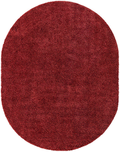 Poppy 7' 10 x 10' Davos Shag Oval Area Rug Thick Soft Touch Fluffy & Plush Shaggy Pile 100% Polypropylene Carpet for Living Dining Bedrooms Office for Sale at Rug Engine