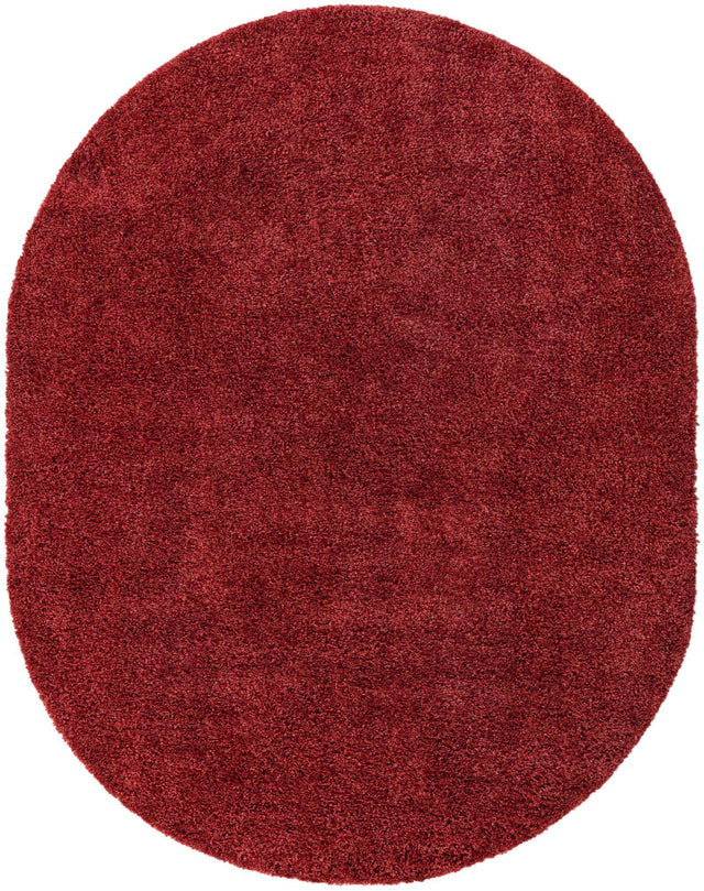 Poppy 7' 10 x 10' Davos Shag Oval Area Rug Thick Soft Touch Fluffy & Plush Shaggy Pile 100% Polypropylene Carpet for Living Dining Bedrooms Office for Sale at Rug Engine