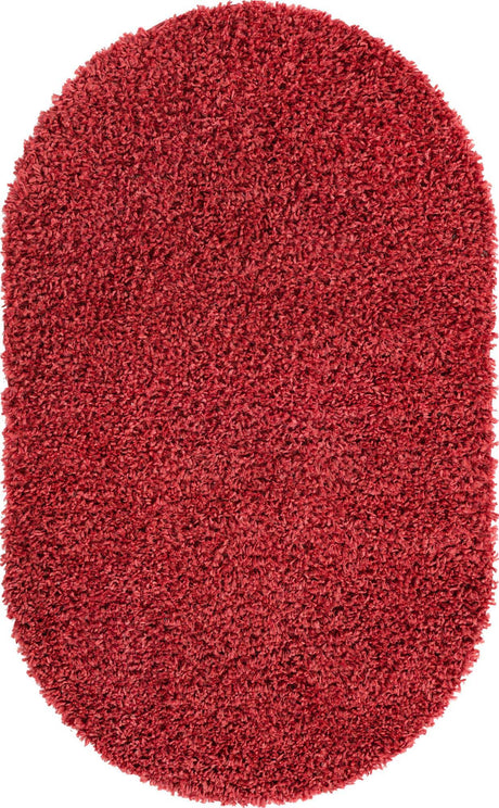 Poppy 3' 1 x 5' 3 Davos Shag Oval Area Rug Thick Soft Touch Fluffy & Plush Shaggy Pile 100% Polypropylene Carpet for Living Dining Bedrooms Office for Sale at Rug Engine