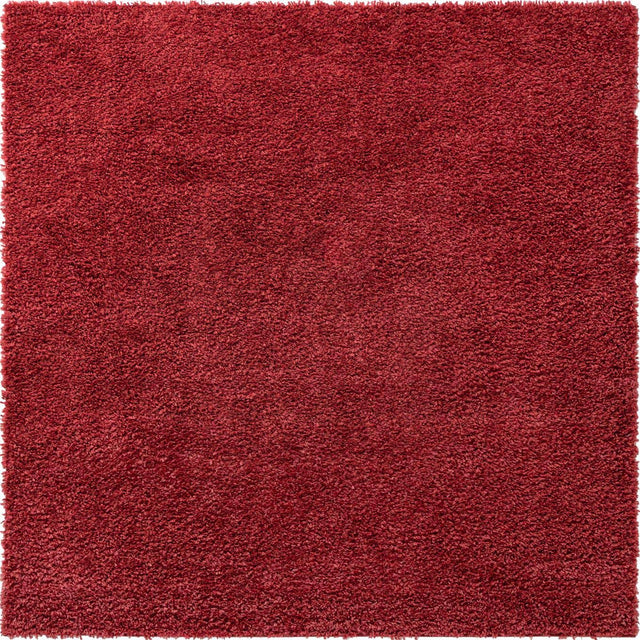 Poppy 3' 1 x 3' 1 Davos Shag Square Area Rug Thick Soft Touch Fluffy & Plush Shaggy Pile 100% Polypropylene Carpet for Living Dining Bedrooms Office for Sale at Rug Engine