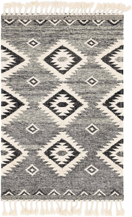 Charcoal 1' 7 x 1' 7 Mesa Sample Area Rug 100% Wool Geometric All Natural Carpet for Living, Dining, Office, Bedrooms, Dorms, Kitchens for Sale at Rug Engine