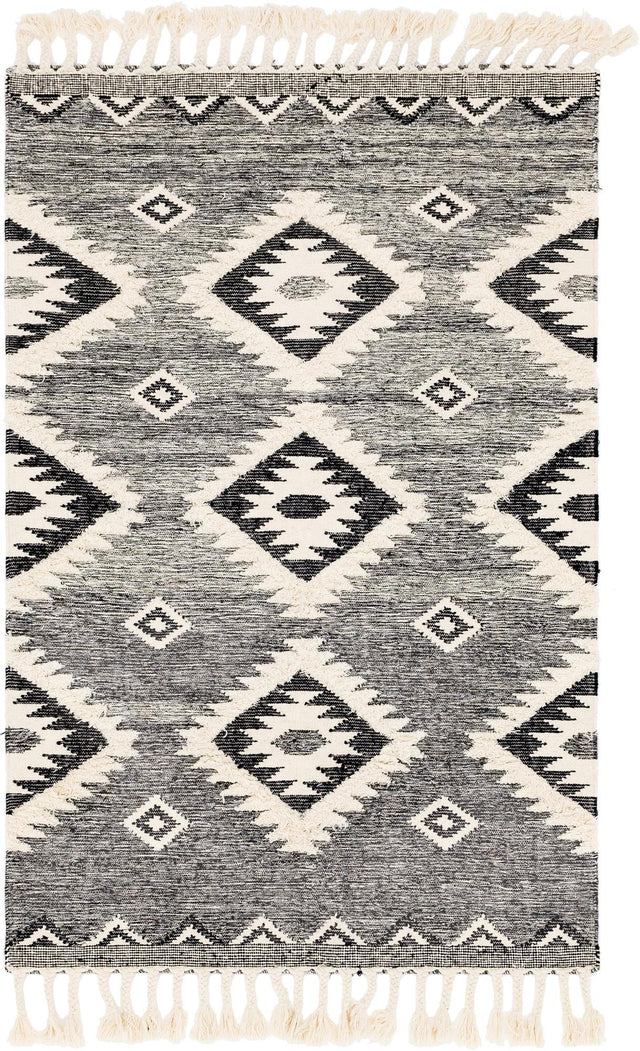 Charcoal 1' 7 x 1' 7 Mesa Sample Area Rug 100% Wool Geometric All Natural Carpet for Living, Dining, Office, Bedrooms, Dorms, Kitchens for Sale at Rug Engine
