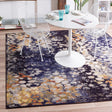 Navy Blue 8' x 8' Vita Square Area Rug