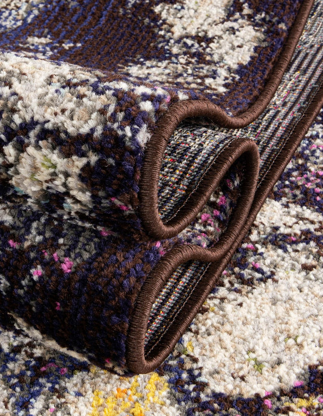 Navy Blue 6' x 6' Vita Square Area Rug