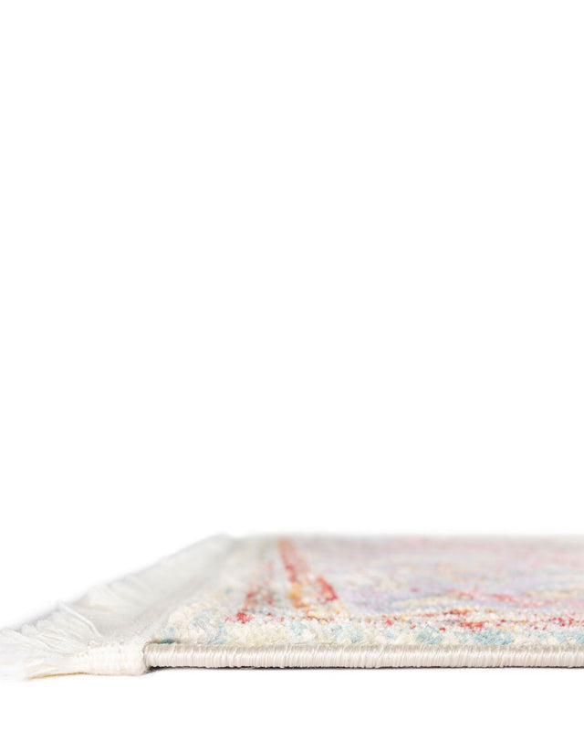 Light Blue 8' x 8' Baracoa Square Area Rug 100% Polypropylene Distressed Vintage Living Dining Room Office Traditional Carpet for Sale at Rug Engine