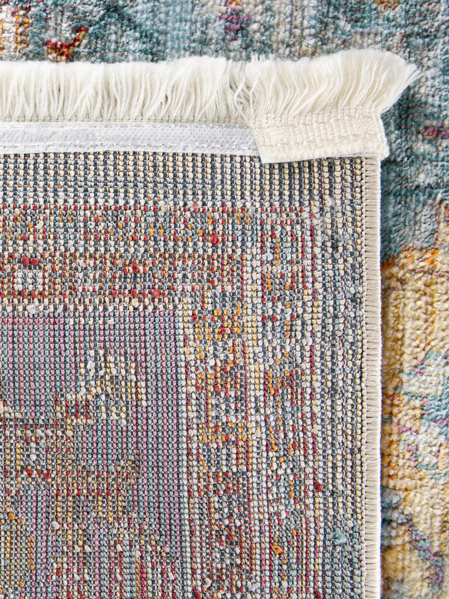 Light Blue 5' x 5' Baracoa Square Area Rug 100% Polypropylene Distressed Vintage Living Dining Room Office Traditional Carpet for Sale at Rug Engine