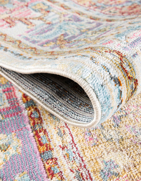 Light Blue 7' 10 x 10' Baracoa Oval Area Rug 100% Polypropylene Distressed Vintage Living Dining Room Office Traditional Carpet for Sale at Rug Engine