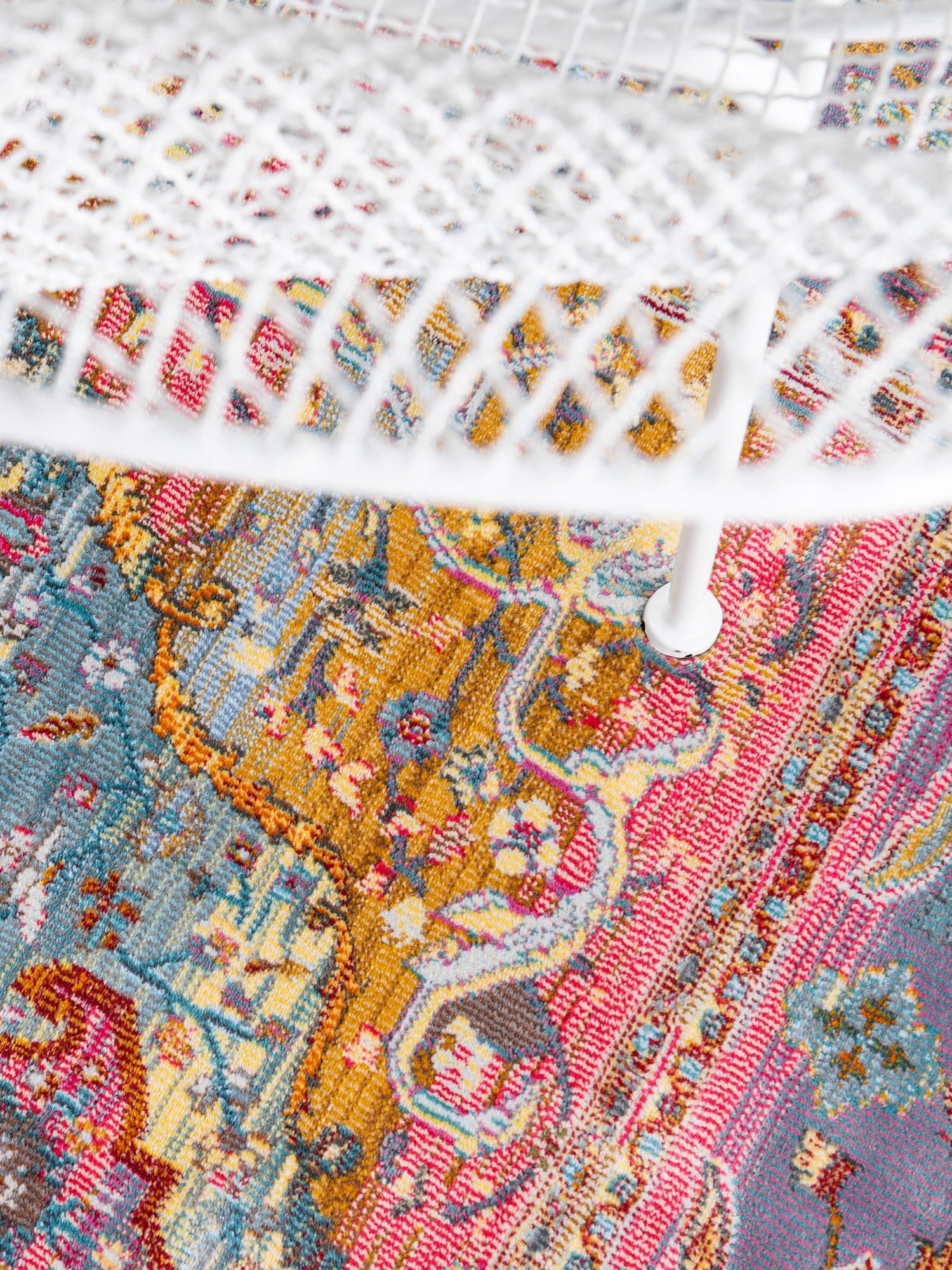 Light Blue 8' x 8' Baracoa Octagon Area Rug 100% Polypropylene Distressed Vintage Living Dining Room Office Traditional Carpet for Sale at Rug Engine