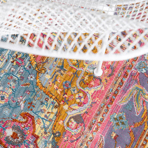 Light Blue 8' x 8' Baracoa Octagon Area Rug 100% Polypropylene Distressed Vintage Living Dining Room Office Traditional Carpet for Sale at Rug Engine