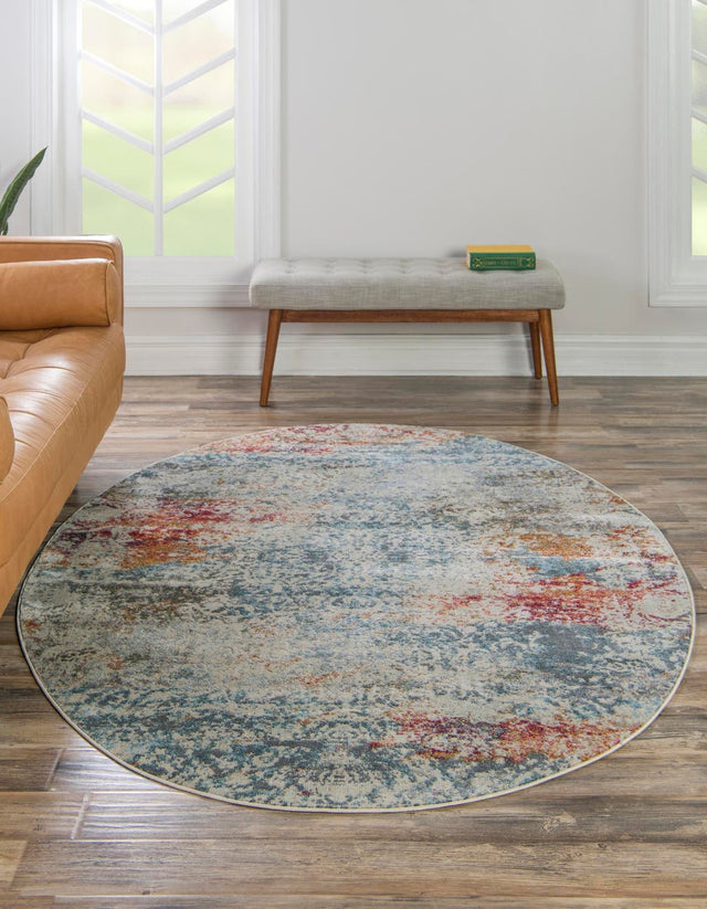 Cream 3' 3 x 5' 3 Baracoa Oval Area Rug 100% Polypropylene Distressed Vintage Living Dining Room Office Traditional Carpet for Sale at Rug Engine