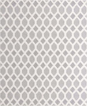 Anthracite Gray 9' 10 x 12' Sabrina Soto Casa Rectangle Area Rug 100% Cotton Geometric Pattern All Natural Material Eco Friendly Carpet for Sale at Rug Engine