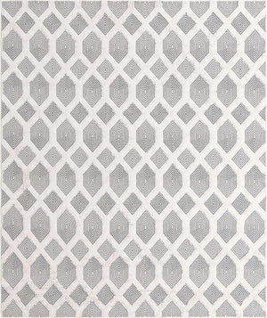 Anthracite Gray 8' 3 x 10' Sabrina Soto Casa Rectangle Area Rug 100% Cotton Geometric Pattern All Natural Material Eco Friendly Carpet for Sale at Rug Engine