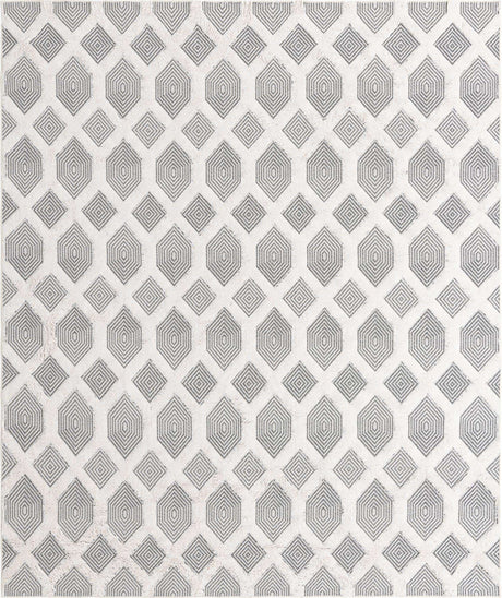 Anthracite Gray 8' 3 x 10' Sabrina Soto Casa Rectangle Area Rug 100% Cotton Geometric Pattern All Natural Material Eco Friendly Carpet for Sale at Rug Engine