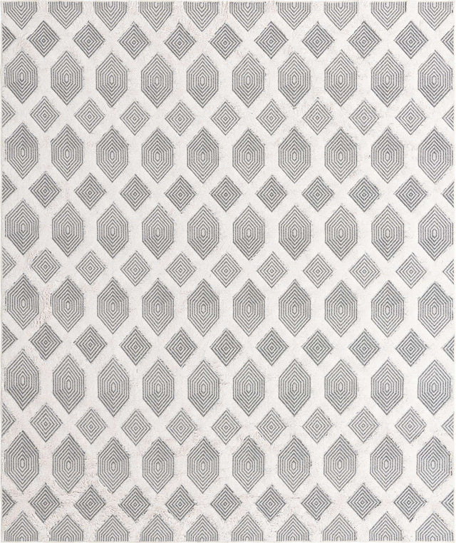 Anthracite Gray 8' 3 x 10' Sabrina Soto Casa Rectangle Area Rug 100% Cotton Geometric Pattern All Natural Material Eco Friendly Carpet for Sale at Rug Engine