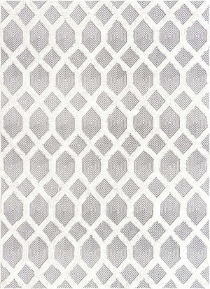 Anthracite Gray 6' 4 x 9' Sabrina Soto Casa Rectangle Area Rug 100% Cotton Geometric Pattern All Natural Material Eco Friendly Carpet for Sale at Rug Engine