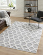 Anthracite Gray 1' 3 x 1' 4 Sabrina Soto Casa Sample Area Rug 100% Cotton Geometric Pattern All Natural Material Eco Friendly Carpet for Sale at Rug Engine