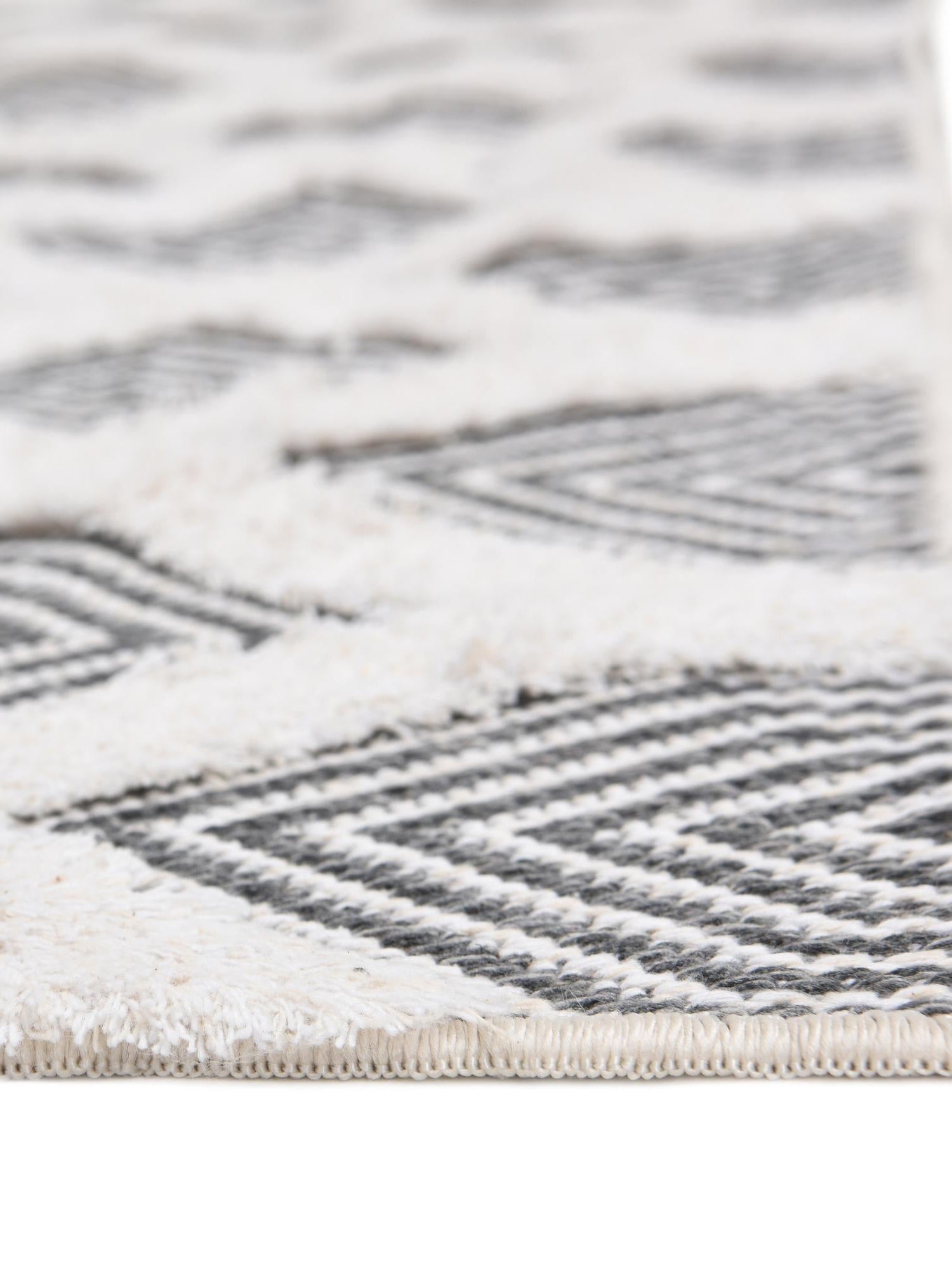Anthracite Gray 4' 5 x 6' Sabrina Soto Casa Rectangle Area Rug 100% Cotton Geometric Pattern All Natural Material Eco Friendly Carpet for Sale at Rug Engine