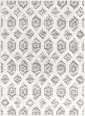Anthracite Gray 4' 5 x 6' Sabrina Soto Casa Rectangle Area Rug 100% Cotton Geometric Pattern All Natural Material Eco Friendly Carpet for Sale at Rug Engine