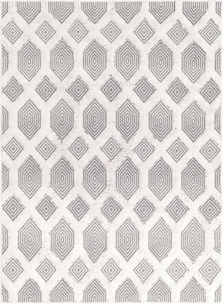 Anthracite Gray 4' 5 x 6' Sabrina Soto Casa Rectangle Area Rug 100% Cotton Geometric Pattern All Natural Material Eco Friendly Carpet for Sale at Rug Engine