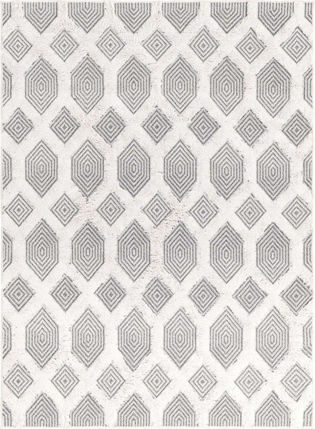 Anthracite Gray 4' 5 x 6' Sabrina Soto Casa Rectangle Area Rug 100% Cotton Geometric Pattern All Natural Material Eco Friendly Carpet for Sale at Rug Engine