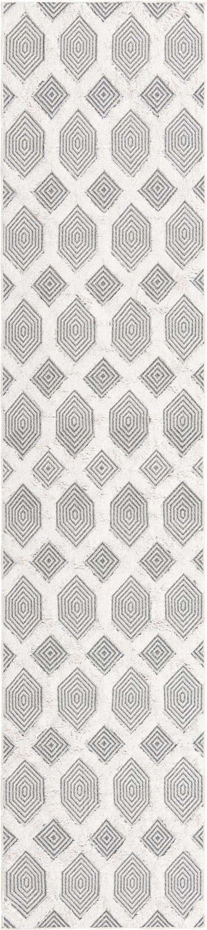 Anthracite Gray 2' 7 x 12' Sabrina Soto Casa Runner Area Rug 100% Cotton Geometric Pattern All Natural Material Eco Friendly Carpet for Sale at Rug Engine