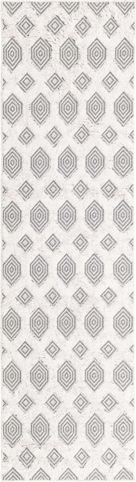 Anthracite Gray 2' 3 x 8' Sabrina Soto Casa Runner Area Rug 100% Cotton Geometric Pattern All Natural Material Eco Friendly Carpet for Sale at Rug Engine