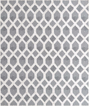 Black 8' 3 x 10' Sabrina Soto Casa Rectangle Area Rug 100% Cotton Geometric Pattern All Natural Material Eco Friendly Carpet for Sale at Rug Engine