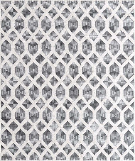 Black 8' 3 x 10' Sabrina Soto Casa Rectangle Area Rug 100% Cotton Geometric Pattern All Natural Material Eco Friendly Carpet for Sale at Rug Engine