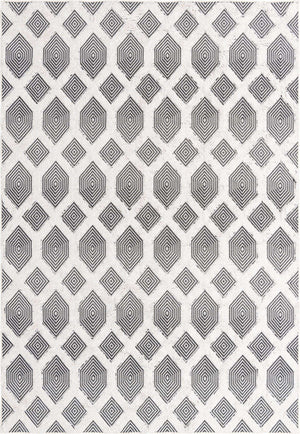 Black 6' 4 x 9' Sabrina Soto Casa Rectangle Area Rug 100% Cotton Geometric Pattern All Natural Material Eco Friendly Carpet for Sale at Rug Engine