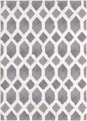 Black 4' 5 x 6' Sabrina Soto Casa Rectangle Area Rug 100% Cotton Geometric Pattern All Natural Material Eco Friendly Carpet for Sale at Rug Engine