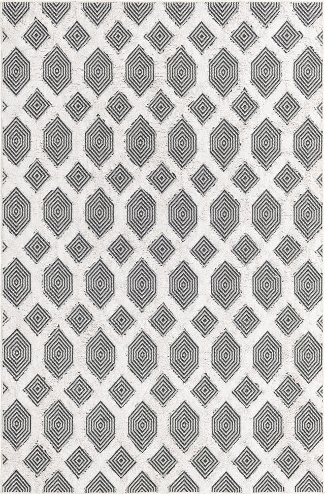Black 1' 3 x 1' 4 Sabrina Soto Casa Sample Area Rug 100% Cotton Geometric Pattern All Natural Material Eco Friendly Carpet for Sale at Rug Engine