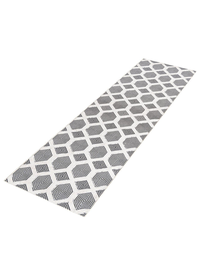 Black 2' 7 x 12' Sabrina Soto Casa Runner Area Rug 100% Cotton Geometric Pattern All Natural Material Eco Friendly Carpet for Sale at Rug Engine