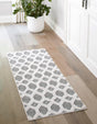 Black 2' 7 x 12' Sabrina Soto Casa Runner Area Rug 100% Cotton Geometric Pattern All Natural Material Eco Friendly Carpet for Sale at Rug Engine