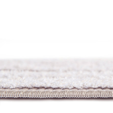 Beige 8' 3 x 10' Sabrina Soto Casa Rectangle Area Rug 100% Cotton Geometric Pattern All Natural Material Eco Friendly Carpet for Sale at Rug Engine