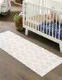 Beige 2' 3 x 8' Sabrina Soto Casa Runner Area Rug 100% Cotton Geometric Pattern All Natural Material Eco Friendly Carpet for Sale at Rug Engine