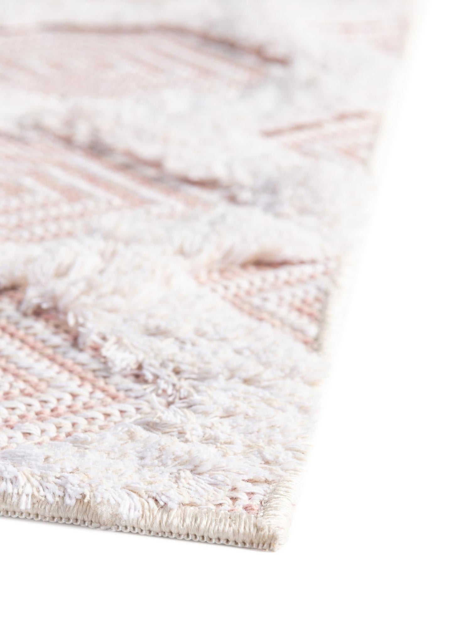 Pink 9' 10 x 12' Sabrina Soto Casa Rectangle Area Rug 100% Cotton Geometric Pattern All Natural Material Eco Friendly Carpet for Sale at Rug Engine