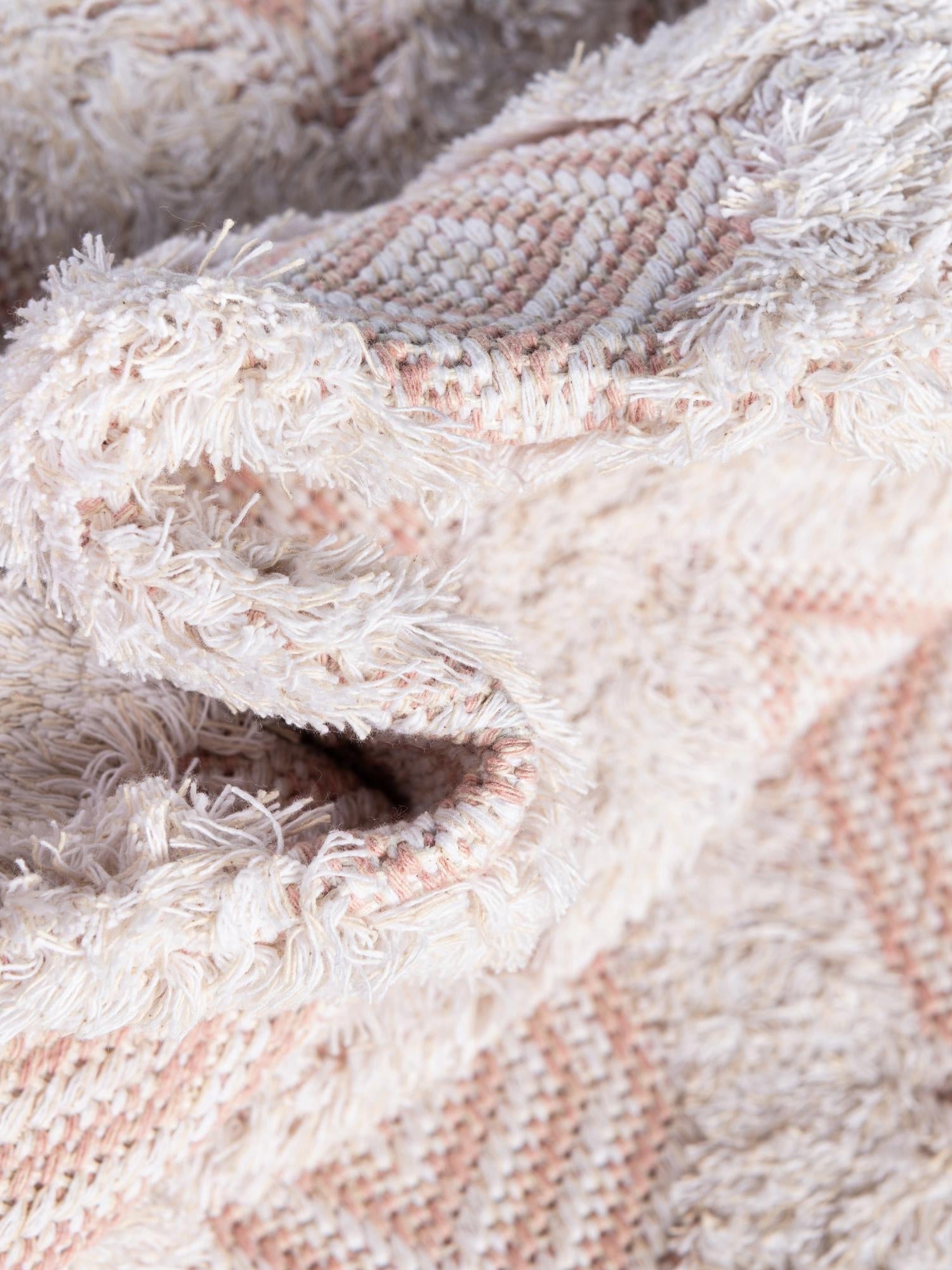 Pink 2' 7 x 12' Sabrina Soto Casa Runner Area Rug 100% Cotton Geometric Pattern All Natural Material Eco Friendly Carpet for Sale at Rug Engine