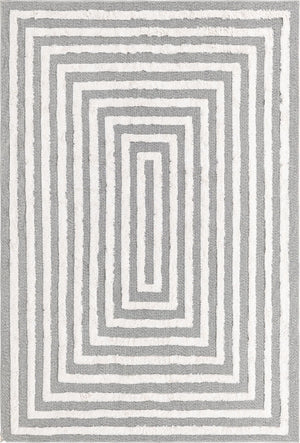 Anthracite Gray 1' 3 x 1' 4 Sabrina Soto Casa Sample Area Rug 100% Cotton Geometric Pattern All Natural Material Eco Friendly Carpet for Sale at Rug Engine
