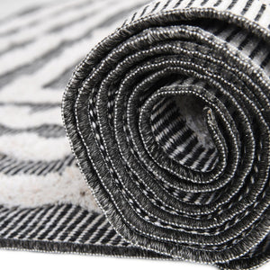 Black 9' 10 x 12' Sabrina Soto Casa Rectangle Area Rug 100% Cotton Geometric Pattern All Natural Material Eco Friendly Carpet for Sale at Rug Engine