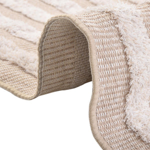Beige 2' 3 x 8' Sabrina Soto Casa Runner Area Rug 100% Cotton Geometric Pattern All Natural Material Eco Friendly Carpet for Sale at Rug Engine