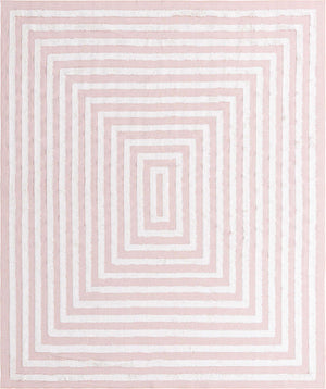 Pink 8' 3 x 10' Sabrina Soto Casa Rectangle Area Rug 100% Cotton Geometric Pattern All Natural Material Eco Friendly Carpet for Sale at Rug Engine