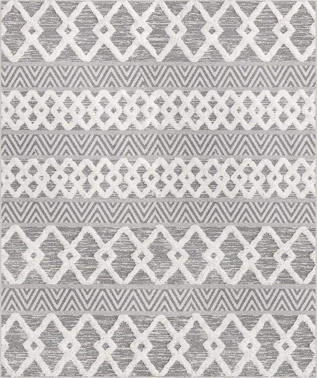 Anthracite Gray 9' 10 x 12' Sabrina Soto Casa Rectangle Area Rug 100% Cotton Geometric Pattern All Natural Material Eco Friendly Carpet for Sale at Rug Engine