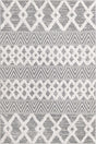 Anthracite Gray 5' 3 x 8' Sabrina Soto Casa Rectangle Area Rug 100% Cotton Geometric Pattern All Natural Material Eco Friendly Carpet for Sale at Rug Engine