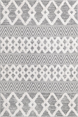 Anthracite Gray 1' 3 x 1' 4 Sabrina Soto Casa Sample Area Rug 100% Cotton Geometric Pattern All Natural Material Eco Friendly Carpet for Sale at Rug Engine