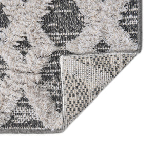 Anthracite Gray 2' 3 x 8' Sabrina Soto Casa Runner Area Rug 100% Cotton Geometric Pattern All Natural Material Eco Friendly Carpet for Sale at Rug Engine